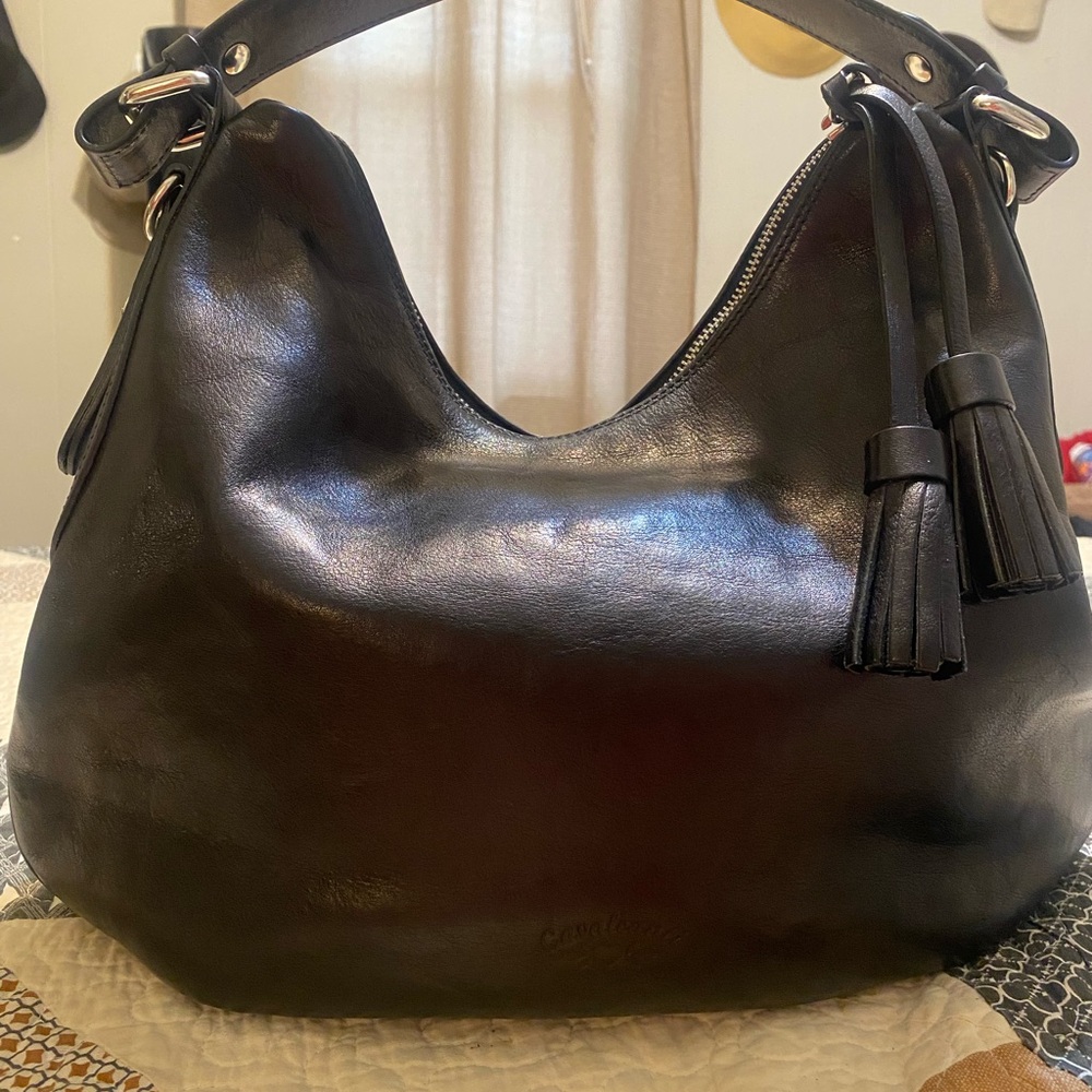 CAVALCANTI Italian leather hobo bag